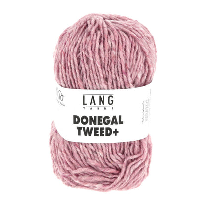 Wollgarn-Knäuel Donegal Tweed+ in rosérosa meliert