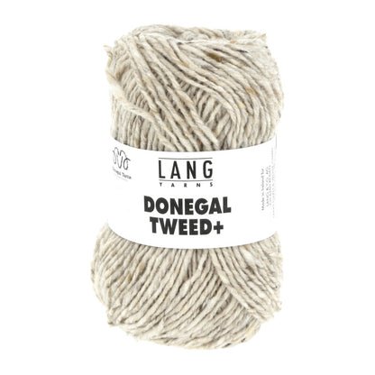 Wollgarn-Knäuel Donegal Tweed+ in cremeweiß meliert