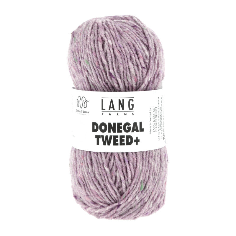 Wollgarn-Knäuel Donegal Tweed+ in flieder lila meliert