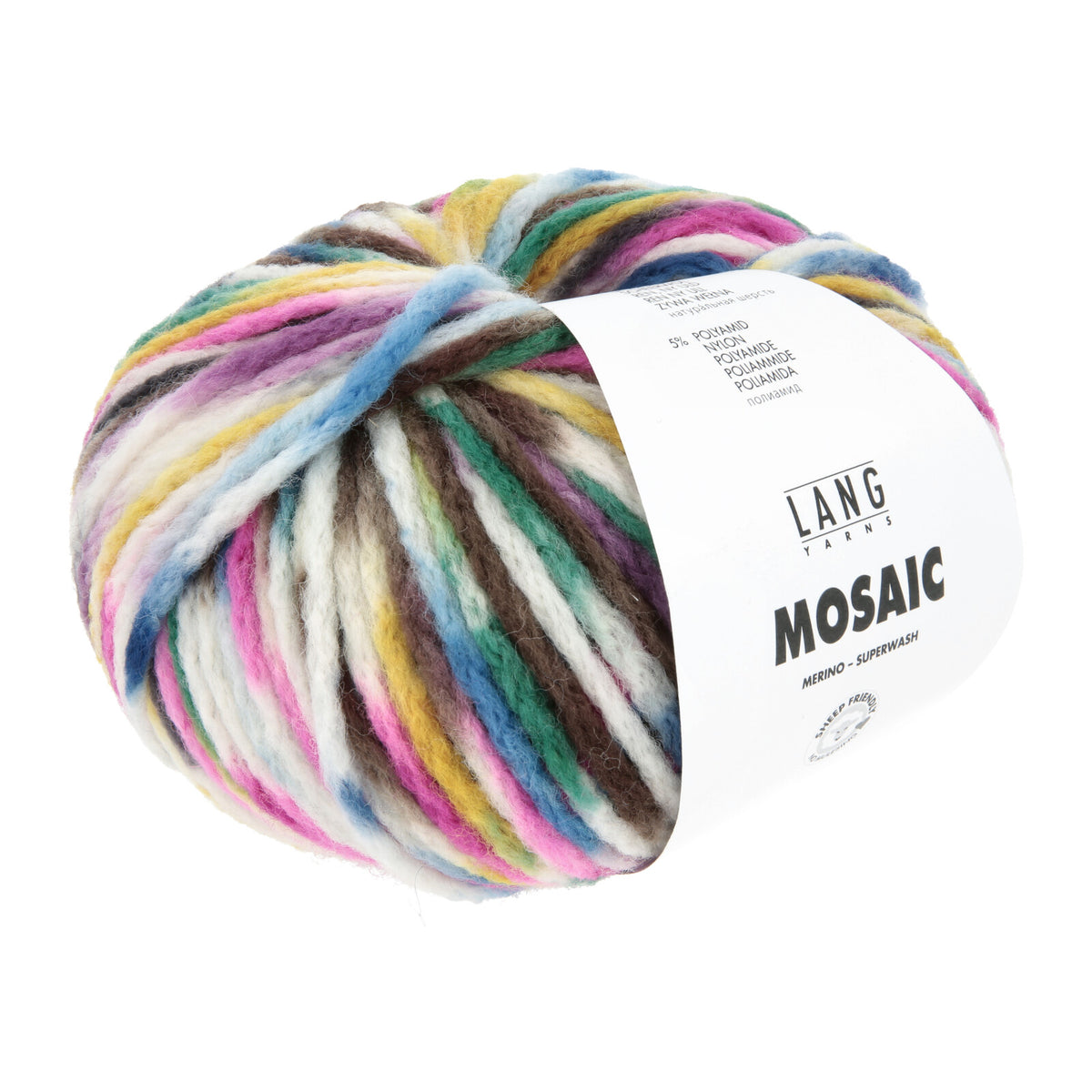Strickgarnknäuel, mehrfarbig in Pastell (rosa, blau, grün) mit weißem Anteil
