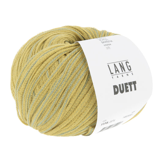 Lang Yarns Duett Wollgarnknäuel mit gelblich-olivem Farbverlauf
