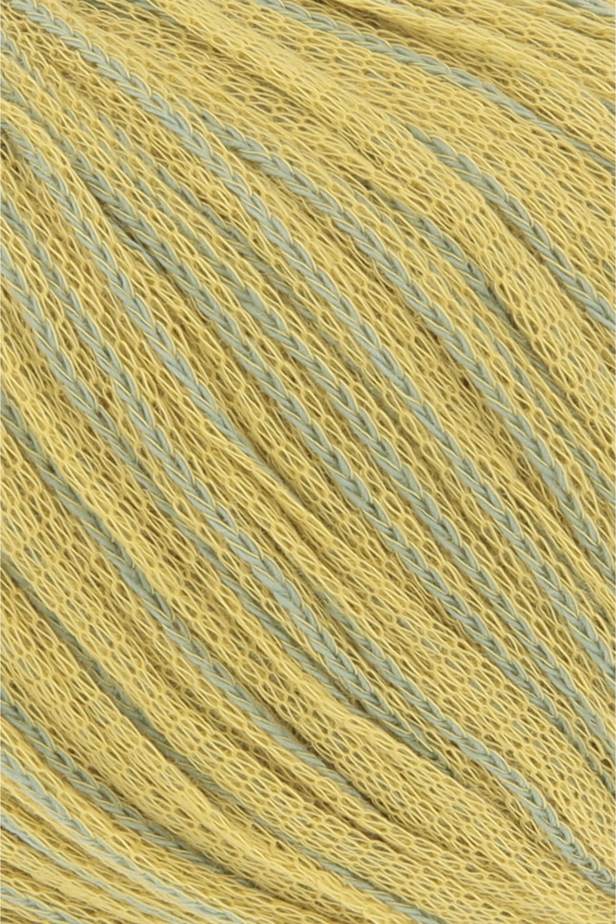 Lang Yarns Duett Wollgarn mit gelb-blauem Farbverlauf, Faserdetail