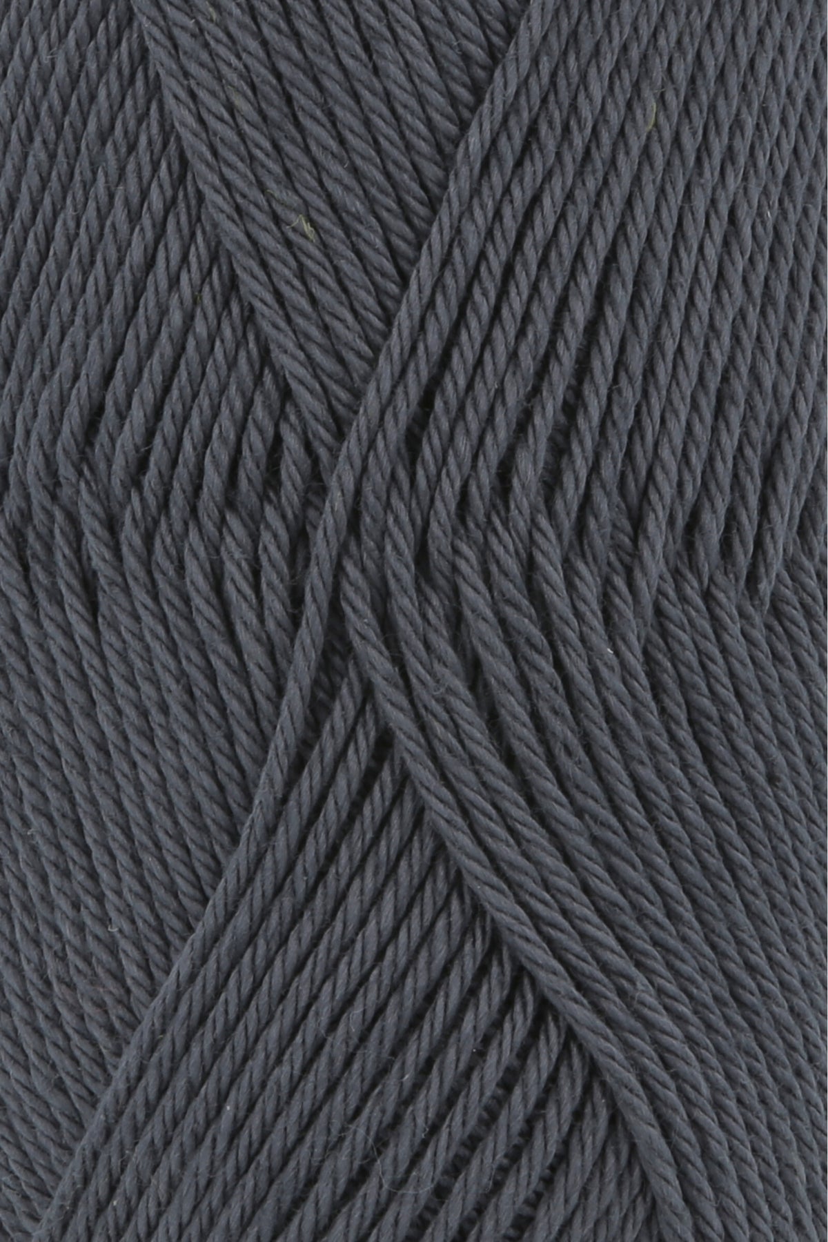 Baumwollgarn Lang Yarns Quattro, dunkelgrau meliert – Fadenstruktur im Detail