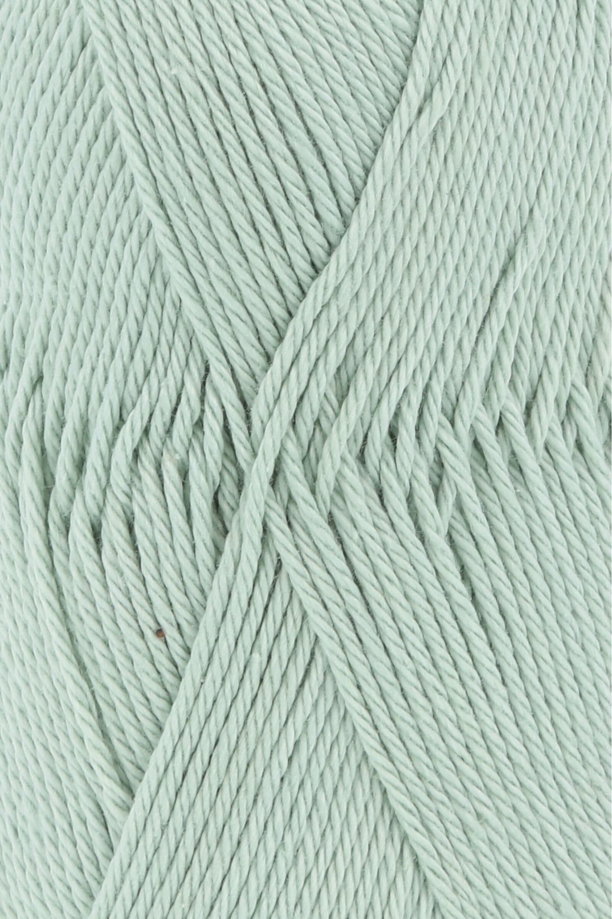 Baumwollgarn Lang Yarns Quattro, mintgrün – Fadenstruktur im Detail