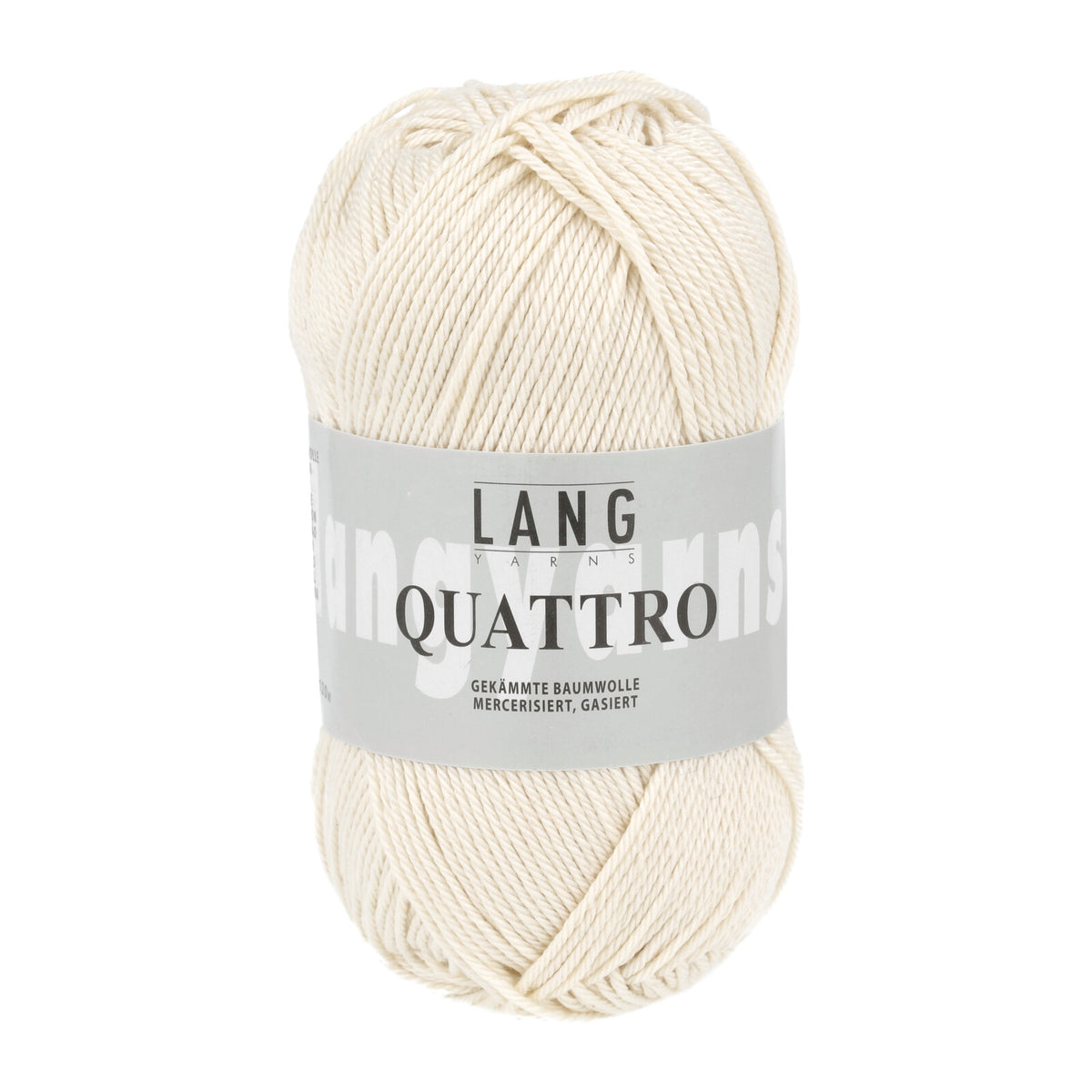 Knäuel Baumwollgarn Lang Yarns Quattro in offwhite