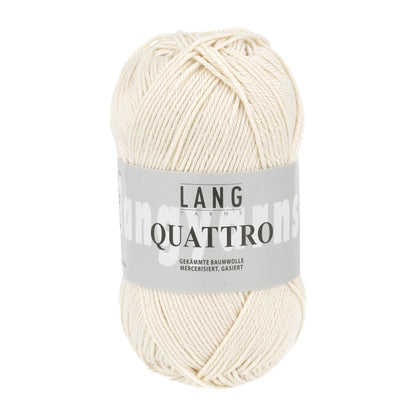 Knäuel Baumwollgarn Lang Yarns Quattro in offwhite