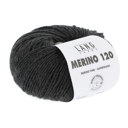 Merino-Garnknäuel, dunkelgrau