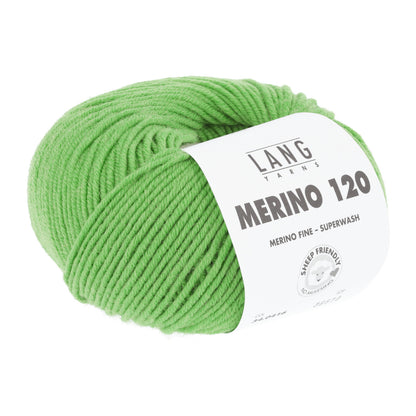 Merino-Garnknäuel Lang Merino 120, hellgrünes Wollgarn
